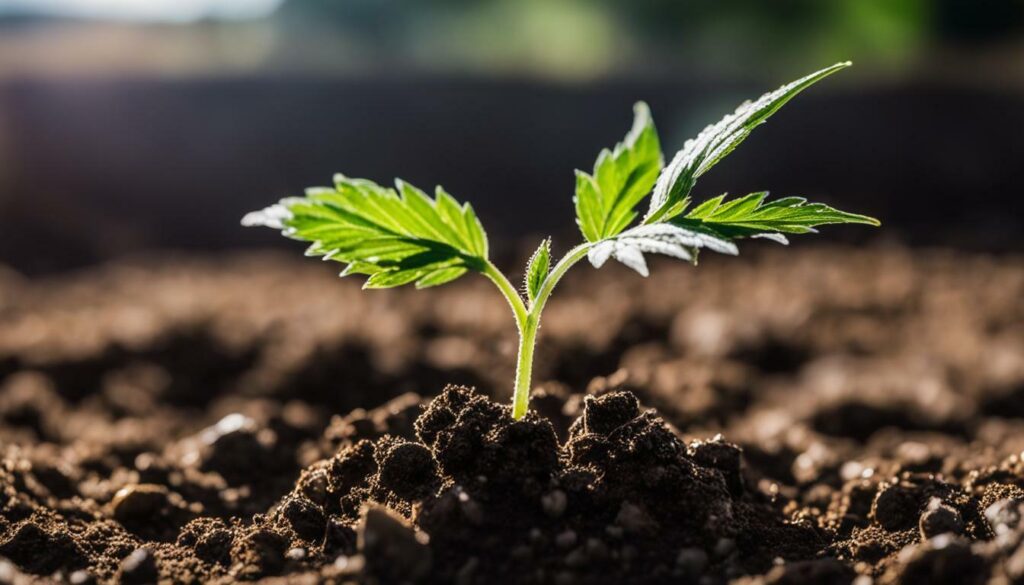 Germinating cannabis seeds