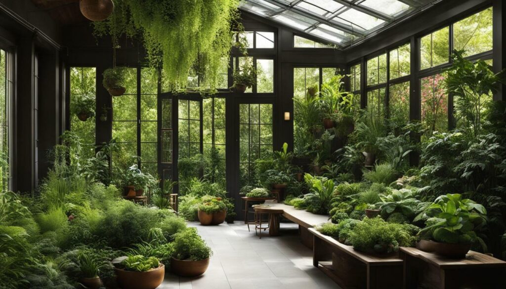 indoor plant growing space